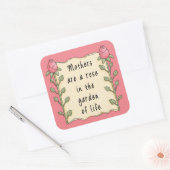 Moeder's gedicht Holiday leuke sticker (Envelop)