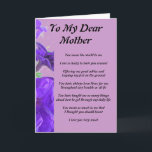 Moeder's gedicht kaart<br><div class="desc">Aan mijn lieve moeder ontwerp Moederdag kaart.</div>