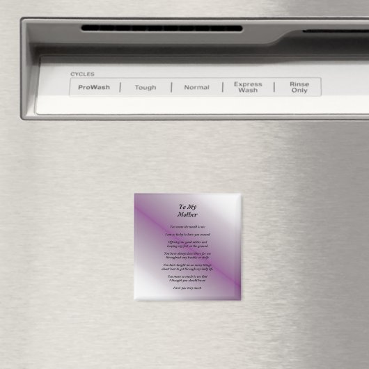 Moeder's gedicht magneet (Insitu (Vaatwasser))