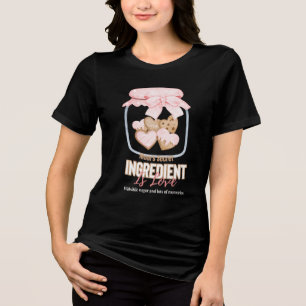 Moeders Geheime Ingrediënt Is Liefde Hart Koekjes Tri-Blend Shirt
