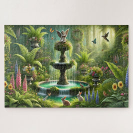 Moeder's Geheime Tuin Betoverende Fontein Oase Legpuzzel