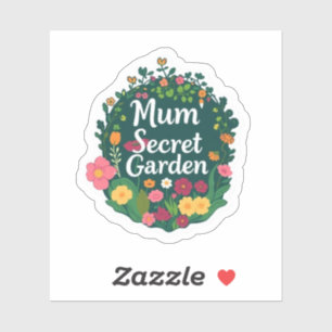 Moeders Geheime Tuin Esthetische Bloem Sticker