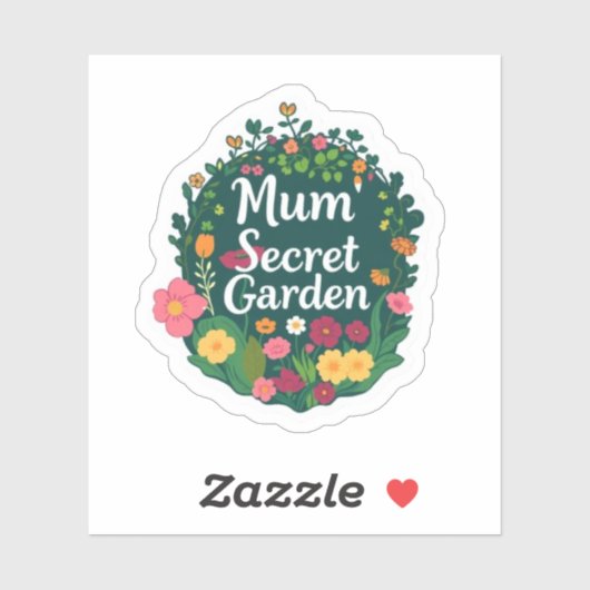 Moeders Geheime Tuin Esthetische Bloem Sticker (Vel)