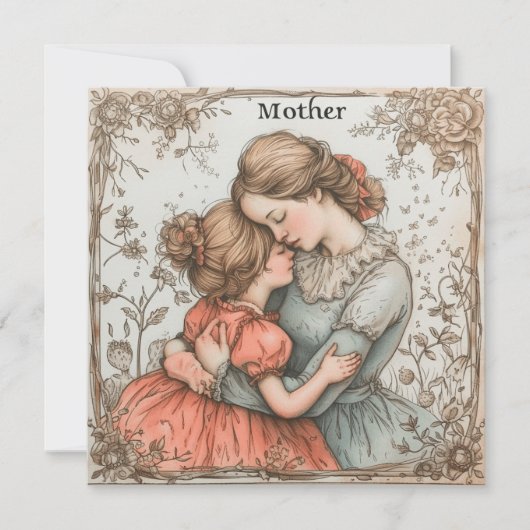 Moeders genegenheid: Endearing Notecards Feestdagenkaart (Voorkant)
