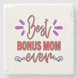 Moeder's Gift Beste Bonus Mama Ooit Stenen Onderzetter