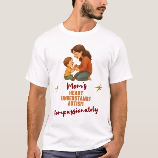 Moeders Hart Begrijpt Autisme Met Compassie T-shirt (Voorkant)