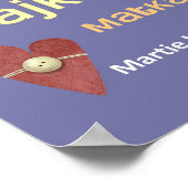 Moeders in elke taal - WordArt™-Poster Poster (Hoek)