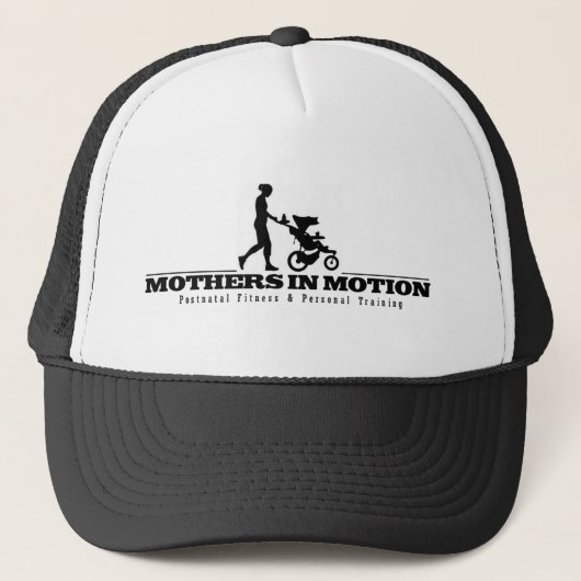 Moeders in Motion Logo Trucker Hat Pet (Voorkant)