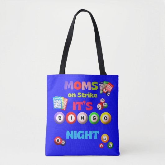 moeders in staking, de bingoavond tote bag (Voorkant)