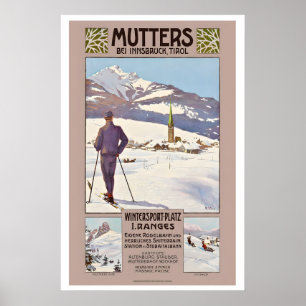 Moeders Innsbruck Tirol Oostenrijk Wintersporten Poster