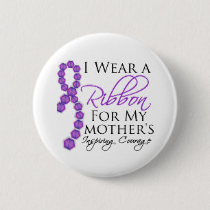 Moeder's inspirerende moed - pancreaskanker ronde button 5,7 cm