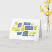 Moeders! Kaart (Gele Bloem)