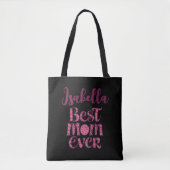 Moeder's Keepsake Photo Collage Trendy Quote Tote Bag (Voorkant)