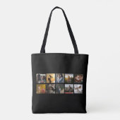 Moeder's Keepsake Photo Collage Trendy Quote Tote Bag (Achterkant)