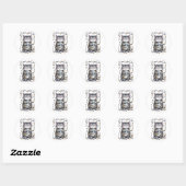 Moeder's Kerst Drink  Ronde Sticker (Vel)