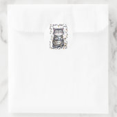 Moeder's Kerst Drink  Ronde Sticker (Tas)