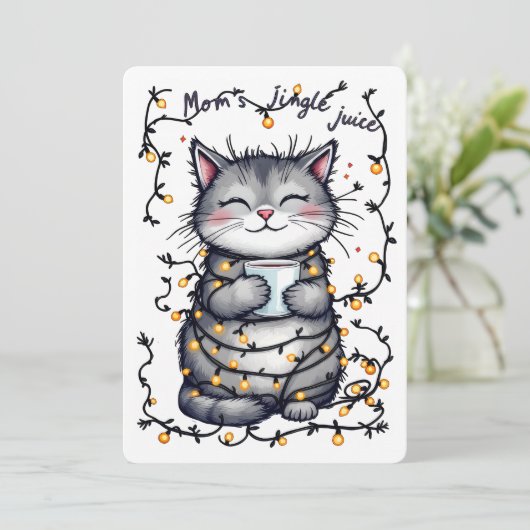 Moeder's Kerstsappen  Feestdagenkaart (Staand voorkant)