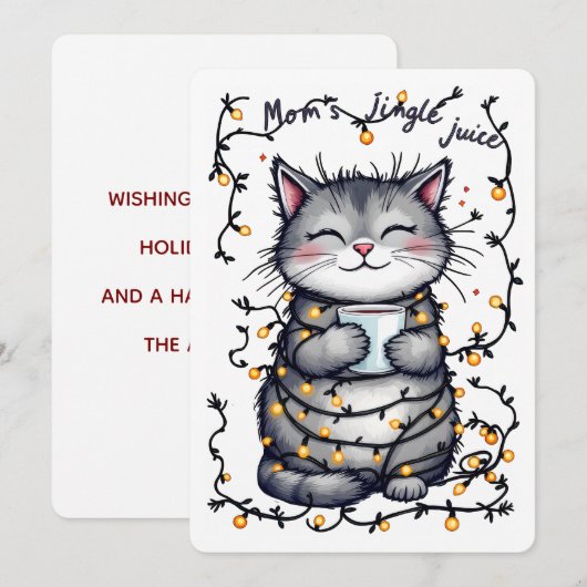 Moeder's Kerstsappen  Feestdagenkaart (Voorkant / Achterkant)