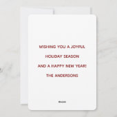 Moeder's Kerstsappen  Feestdagenkaart (Achterkant)