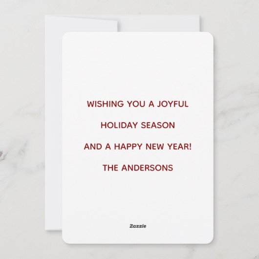 Moeder's Kerstsappen  Feestdagenkaart (Achterkant)