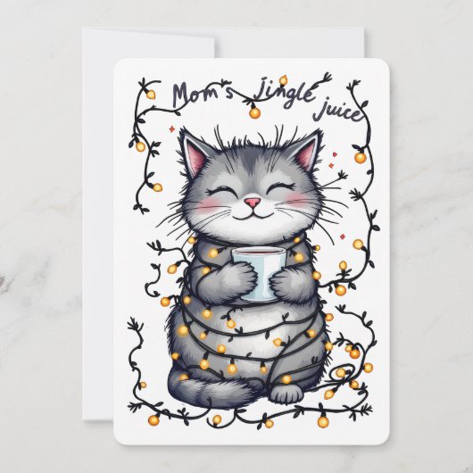 Moeder's Kerstsmaak Sap Feestdagenkaart (Voorkant)