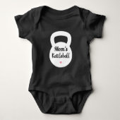 Moeders Kettlebell, Grappige Moeder Workout Gewich Romper (Voorkant)