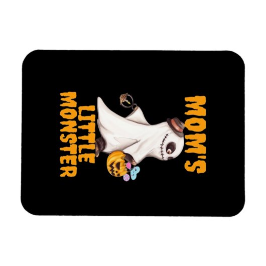 Moeder's Kleine Boo Monster Grappige Grafische Magneet (Horizontaal)