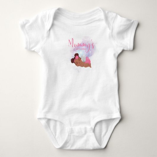 Moeder's kleine geluksbaby romper (Voorkant)