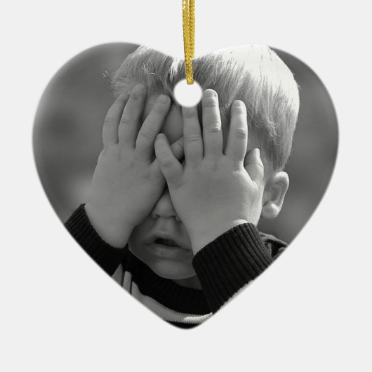 Moeder's kleine jongen. keramisch ornament (Voorkant)
