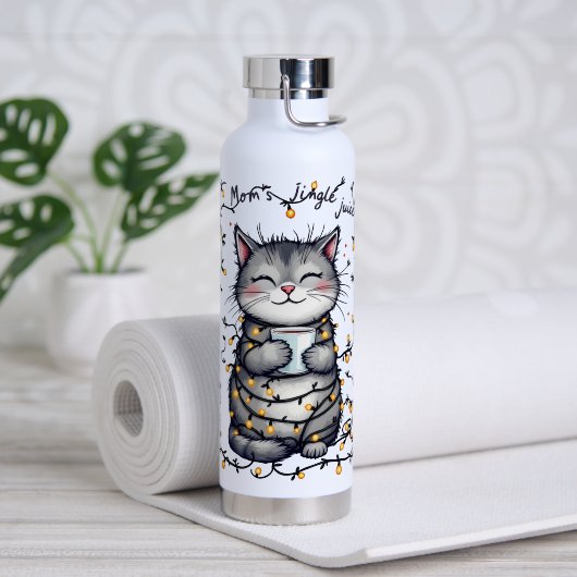 Moeder's Klinkende Drank Waterfles (Yoga (Gedraaid) )