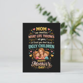 Moeder's lachende liefde briefkaart (Staand voorkant)