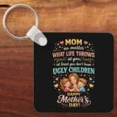 Moeders lachende liefde sleutelhanger (Voorkant)