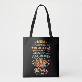 Moeder's lachende liefde tote bag