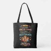 Moeder's lachende liefde tote bag (Achterkant)