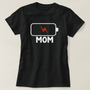 Moeder's lege batterij Grappige vrouwenfamilie T-shirt