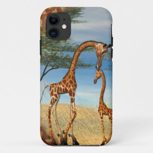 Moeder's liefde Giraffe Case-Mate iPhone Case