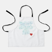 moeders liefde schort (Voorkant)