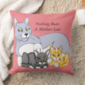 Moeders liefdeskat en Kittens Kussen (Deken)