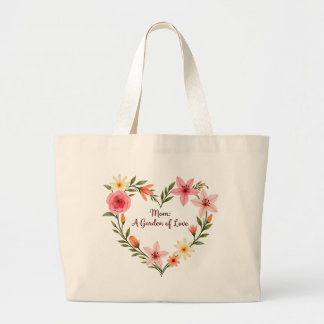 Moeder's Liefdestuin Grote Tote Bag