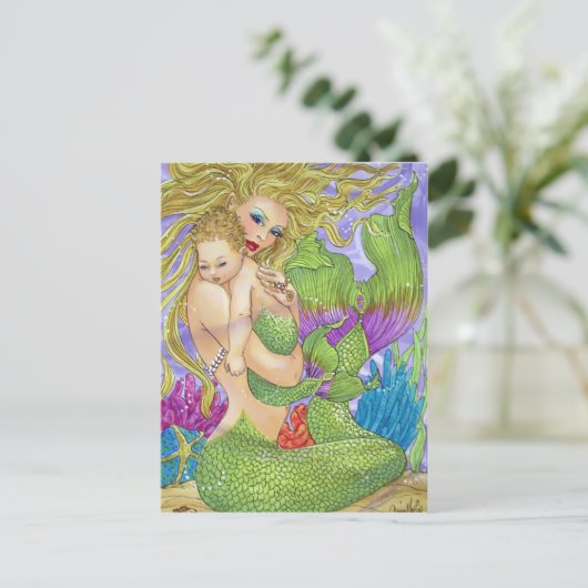 Moeders Love Briefkaart (Staand voorkant)