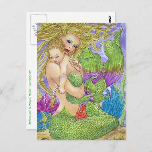 Moeders Love Briefkaart (Voorkant / Achterkant)