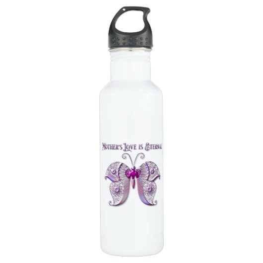 Moeders Love is Eternal Butterfly Waterfles (Voorkant)