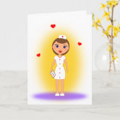 Moeders maken de beste verpleegkundigen - Happy Mo Kaart (Gele Bloem)