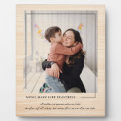 Moeders maken het leven mooi | Aangepaste foto Fotoplaat (Voorkant)