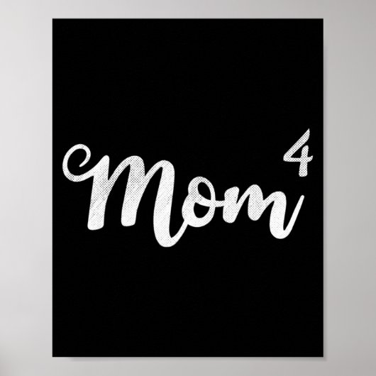 Moeders mama4 moeder van 4 moeder van vier kindere poster (Voorkant)
