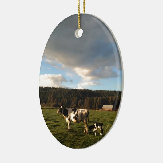 Moeders Melk in de bergen Meadows Keramisch Ornament (Links)