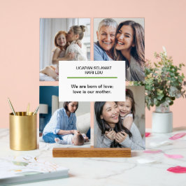 Moeders met baby's Moederdag-quotes Acryl Bord