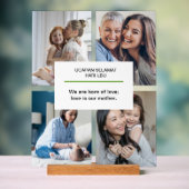 Moeders met baby's Moederdag-quotes Acryl Bord (Neutraal)