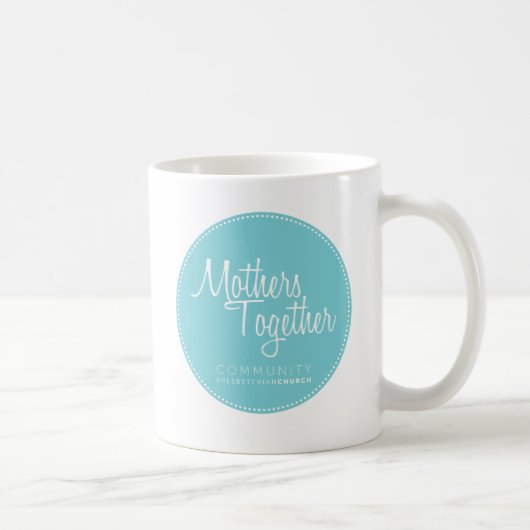 Moeders met blauwe Logo koffie Mok (Rechts)