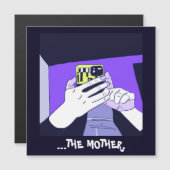 Moeder's Mobile Hands Violet Avocado Magnetic Kaar (Voorkant / Achterkant)